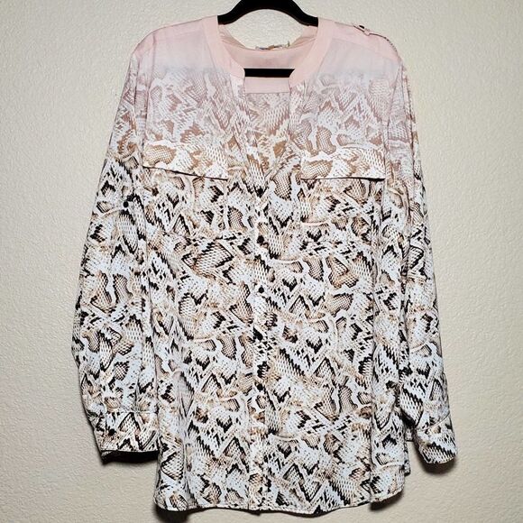 Calvin Klein Utility Ombre Snake Print Tunic 2X - Picture 2 of 9